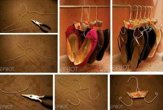 diy-organization-with-clothes-hanger